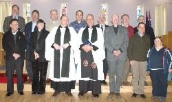 Preachers and the members of the Forum who attended the service in Holy Trinity Woodburn.